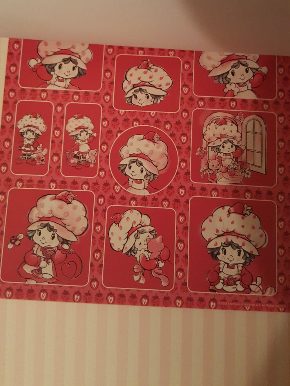 The World of Strawberry Shortcake Stickerland Embellished Stickers - Red & Pink - Picture 7 of 8